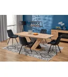 FOLDING TABLE BRANDON 160 - 200/90 CM WOTAN OAK / BLACK order